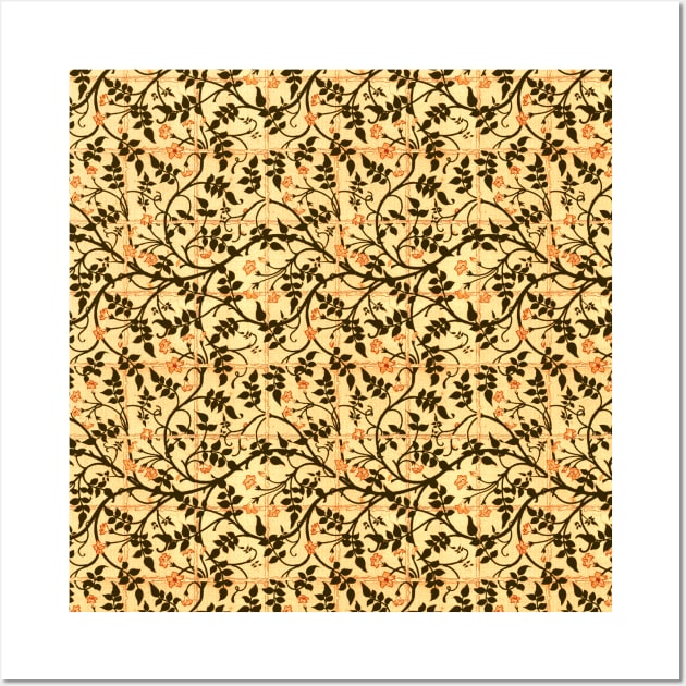 William Morris Jasmine Trellis Pattern Original Wall Art by tiokvadrat